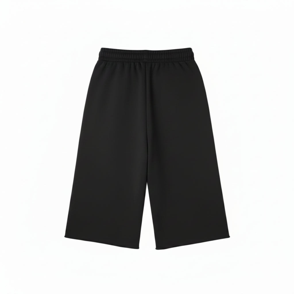 Wide- leg cropped joggers