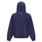 Vintage Oversized Full Zip Kangaroo Pocket Hoodie