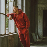 Vintage Oversized Full Zip Kangaroo Pocket Hoodie