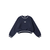 Y NOT Women Varsity Crop Sweatshirt