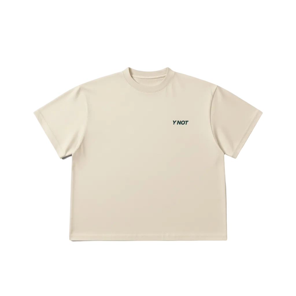 Y NOT Essential Tee – Sand Edition